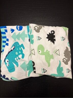 Dino Print Changing Pad & Bassinet Sheets - Set of 2